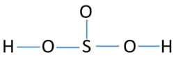 H2SO3 sketch